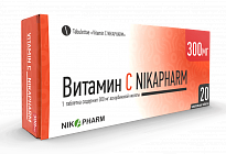 VITAMIN S NIKAPHARM chaynaladigan tabletkalar 300mg N20