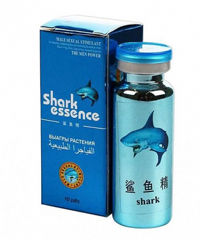 БАД с экстрактомакулы Shark Essence (10 таблеток):uz:Shark Essence Viagra Shark ekstrakti bilan kuch uchun xun takviyeleri (10 planshetlar)