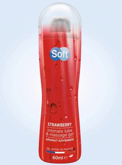 Гель-смазка Soft Strawberry, 60 мл:uz:Jel moylash vositasi Yumshoq qulupnay, 60 ml