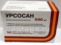 УРСОСАН ФОРТЕ 0,5 таблетки N50