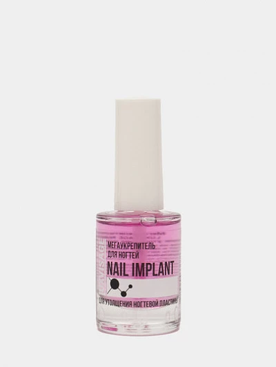 Мегаукрепитель для ногтей LUXVISAGE NAIL IMPLANT для утолщения ногтевой пластины, 9 г