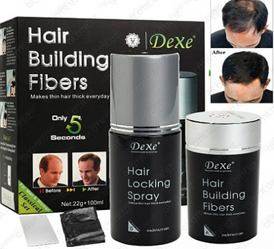 Загуститель для волос Caboki Dexe Hair:uz:Caboki Dexe soch qalinlashtiruvchi