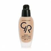 Тональный крем satin smoothing fluid foundation №27 -spf15 3368 Golden Rose