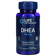 Life Extension, DHEA, 50 мг, 60 капсул