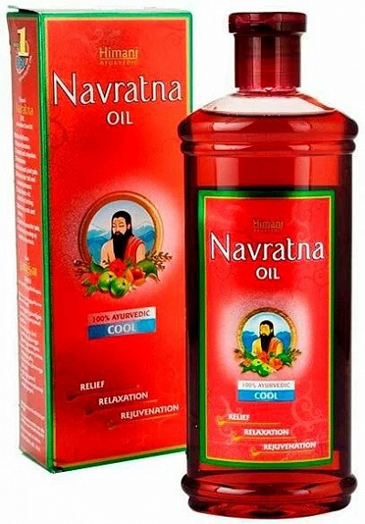 Масло от выпадения волос "Navratna oil":uz:Himani Navratna Oil soch osish uhcun yog'i