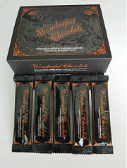 Афродизиак для женщин на натуральных компонентах Wonderfull Chocolate:uz:Wonderfull Chocolate tabiiy ingredientlarga asoslangan ayollar uchun afrodizyak
