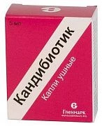 КАНДИБИОТИК капли ушные 5мл