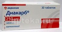 DIAKARB 0,25 tabletkalari N30