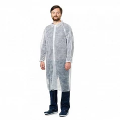 Халаты одноразовые (30-40 гр):uz:Bir martalik ko'ylaklar (30-40 g)