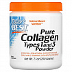 Doctor's Best, чистый коллаген типов 1 и 3 в порошке, 200 г:uz:Doctor's Best, sof kollagen turlari 1 va 3 kukuni, 200 gr