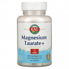 KAL, таурат магния плюс, 200 мг, 90 таблеток:uz:KAL, Magniy Taurat Plus, 200 mg, 90 Tabletka