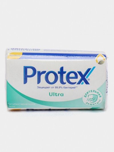 Мыло Protex Ultra Антибактериальное, длительная защита, 90 гр