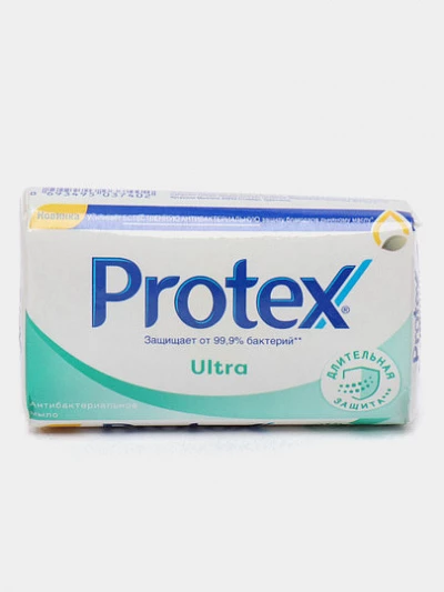 Мыло Protex Ultra Антибактериальное, длительная защита, 90 гр