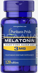 Melatonin 3 mg 120 Tablets Puritan's Pride:uz:Melatonin 3 mg 120 Tabletkalar Puritanning mag'rurligi