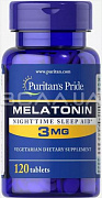 Melatonin 3 mg 120 Tablets Puritan's Pride