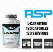 Rsp nutrition, л-карнитин, 120 капсул:uz:Rsp nutrition, L-karnitin, 120 kapsul