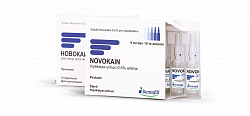 НОВОКАИН раствор для инъекций 5мл 0,5% N10