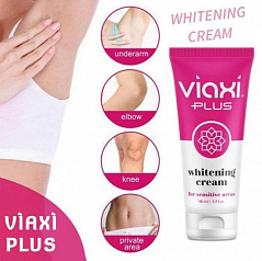 Крем Viaxi whitening plus:uz:Nozik joylar uchun oqartiruvchi krem ​​VIAXI PLUS