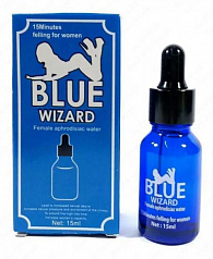 Капли для женского возбуждения Blue Wizard:uz:Blue Wizard  ayollarning uyg'onishi uchun tomchilar