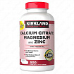 Цитрат кальция, магнезия и цинк Kirkland Signature Kirkland Calcium citrate magnesium zinc (500 шт.):uz:Kirkland Signature Kirkland Kaltsiy sitrat magniy rux (500 ta)