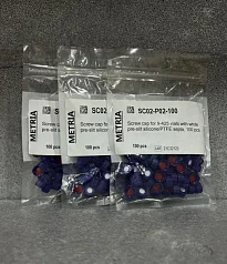 Виала для хроматографии винтовая SVP2-C02-100+SC02-P02-100, 12 x 32 мм, 2 мл, с винтовой крышкой