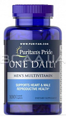 Витамины Puritan's Pride, One Daily Men's Multivitamin 100 таблеток:uz:Vitaminlar Puritan's Pride, Bir Kundalik Erkaklar Multivitaminli 100 Tabletka