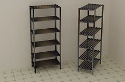 Стеллаж металический 900*600*2000 мм, модель 3:uz:Metall tokcha 900*600*2000 mm, 3-model