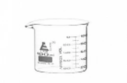 Стакан градуированный ASTM 600 мл с носиком, низкий, боросиликатное стекло