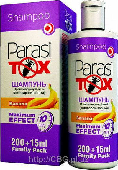 Шампунь противопедикулёзный ParasiTox (Banana)