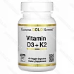 Bитaмины DЗ+K2, CGN, 60 pacтитeльныx кaпcул:uz:Dz+K2, CGN vitaminlari, 60 o'simlik kapsulasi