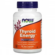 NOW Foods, Thyroid Energy, 90 растительных капсул