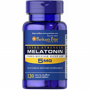 Puritans Pride, Melatonin 5 mg 120 tabs