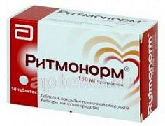 РИТМОНОРМ 0,15 таблетки N50