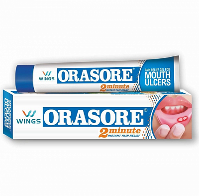 Гель для лечения стоматита во рту "Orasore":uz:Og'izdagi stomatitni davolash uchun jel "Orasore"