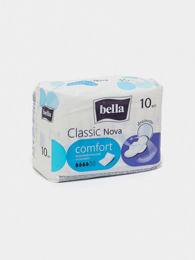 Прокладки Bella Classic Nova Komfort AIR drainette, 4 капли, 10 шт