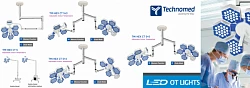 Операционная лампа модели TECHNOMED TMI-HEX CT 5