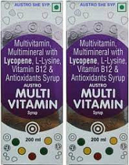 Мультивитаминный комплекс Multi vitamin syrup Austro lab:uz:Multivitamin syrup Austro labs-multivitamin kompleksi