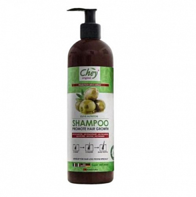 Шампунь Chey c натуральным экстрактом оливы:uz:Tabiiy zaytun ekstrakti bilan Chey shampun