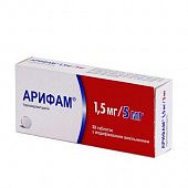ARIFAM tabletkalari 1,5mg/10mg N30