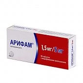 ARIFAM tabletkalari 1,5mg/10mg N30