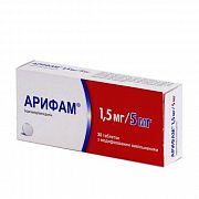 АРИФАМ таблетки 1,5мг/10мг N30