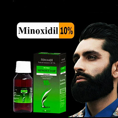Миноксидил 10 % для борода и волос:uz:Minoxidil 10 foizlik soch soqol ostirish uchun