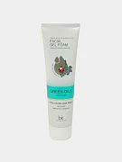Гель-пенка для лица Belcosmex Green Oils, питание бережное очищение, 100 г