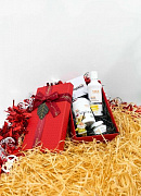 Sovg'a to'plami - yuz suti, yuz niqobi, ko'z konturi kremi, sovg'a qutisi n0218 SHK Gift