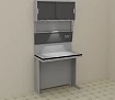 Стол лабораторный 1200*700*2100 мм:uz:Laboratoriya stoli 1200*700*2100 mm