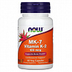 NOW Foods, MK-7, витамин K2, 100 мкг, 60 растительных капсул:uz:NOW Oziq-ovqatlar, MK-7, K2 vitamini, 100 mkg, 60 sabzavotli kapsulalar