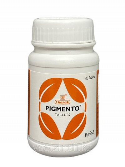 Таблетки от витилиго Pigmento Tablets Charak, 40 шт:uz:Vitiligoga qarshi Pigmento tabletkalari Charak, 40 dona