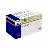 MEBENDAZOL tabletkalari 100 mg/500 mg N10