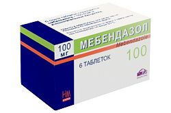 МЕБЕНДАЗОЛ таблетки 100 мг/500 мг N10