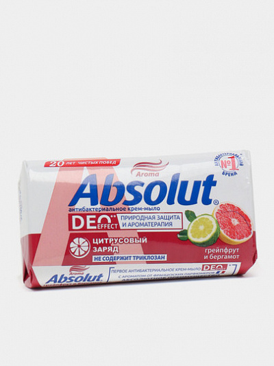 Мыло туалетное Absolut Cream Грейпфрут и бергамот 90гр
